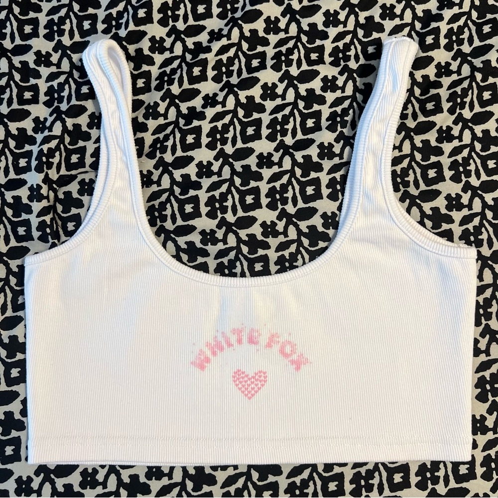 White Fox crop tank EUC